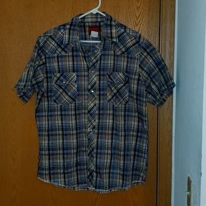 Rustler Western Snap Button-Up Shirt